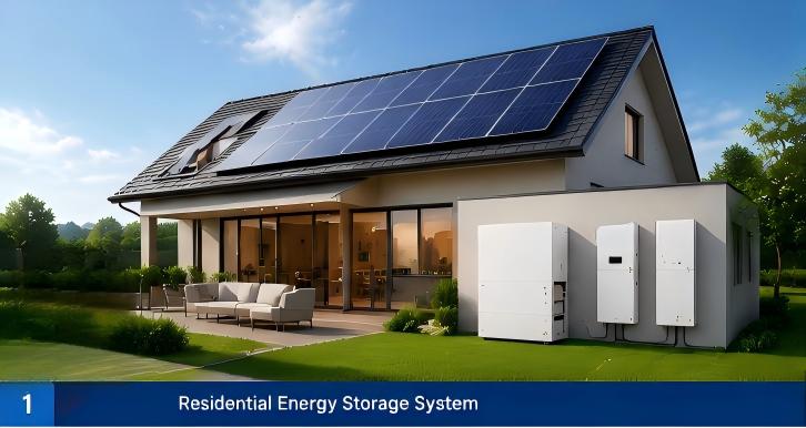 Residential energy storage system with solar battery for home energy independence