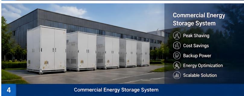 Commercial energy storage system for industrial solar power management