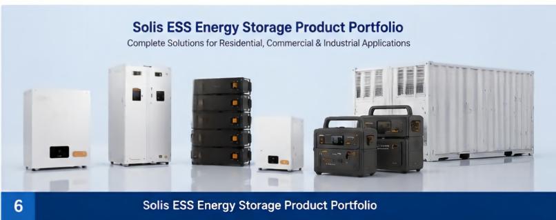 Solis ESS complete energy storage product portfolio
