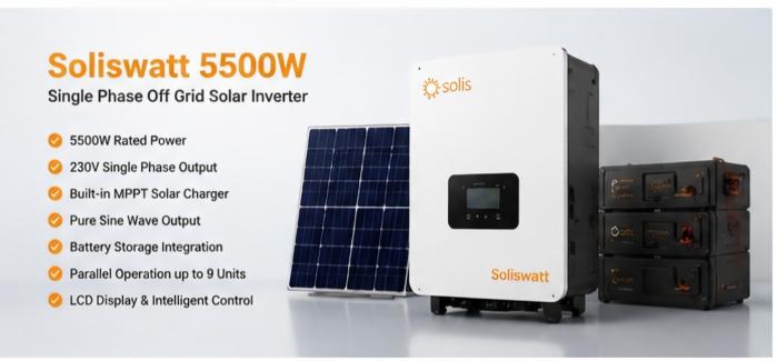 Soliswatt 5500W single phase off grid solar inverter